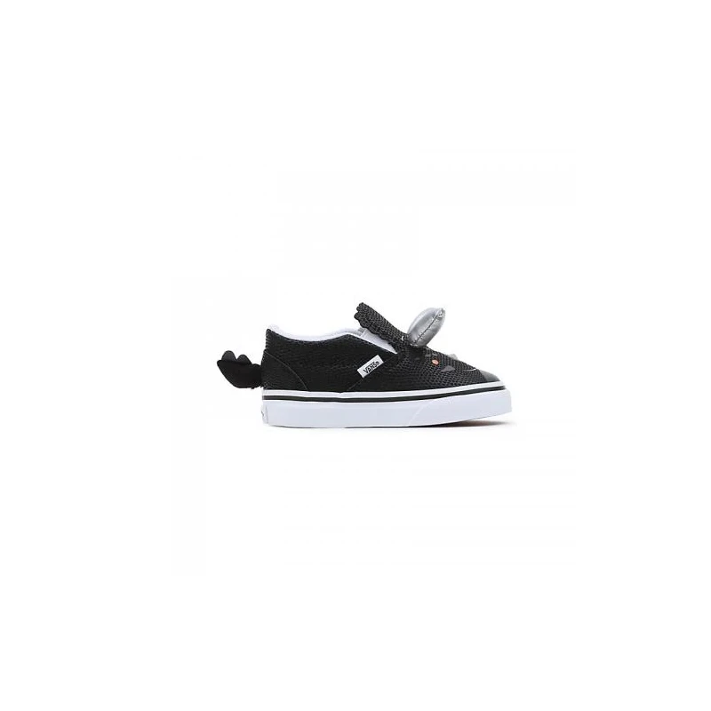 Tênis Vans Infantil Triceratops Slip Dino Black White