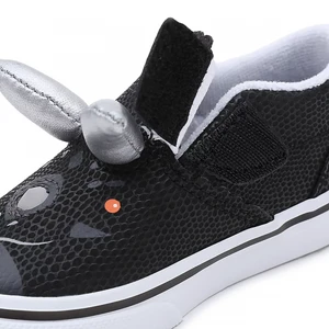 Tênis Vans Infantil Triceratops Slip Dino Black White 6
