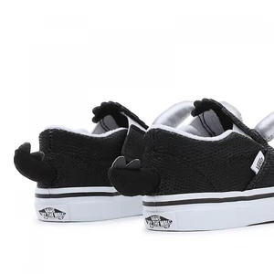 Tênis Vans Infantil Triceratops Slip Dino Black White 4
