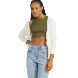 Cardigan Volcom Feminina Go Go Wrap Off White 1