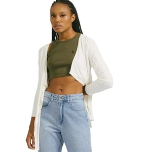 Cardigan Volcom Feminina Go Go Wrap Off White 3