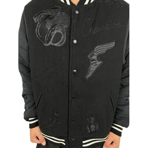 Jaqueta Champion Premium Letterman Black 3