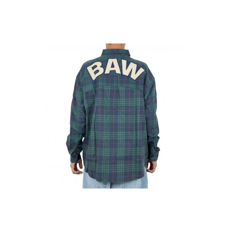 CAMISA BAW OVERSHIRT PLAID 76904-312 MARINHO