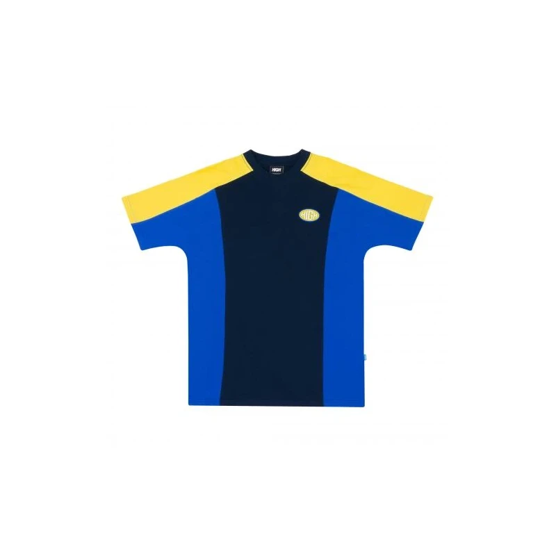 Camiseta High Raglan Tricolore Navy Yellow