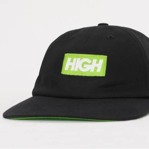 Boné High 6 Panel Logo Black Green 2