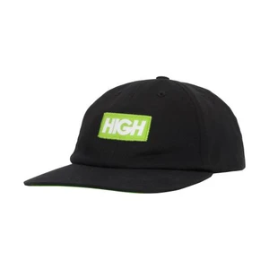 Boné High 6 Panel Logo Black Green 1