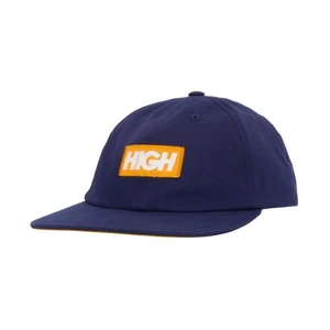 Boné High 6 Panel Logo Navy Orange 1