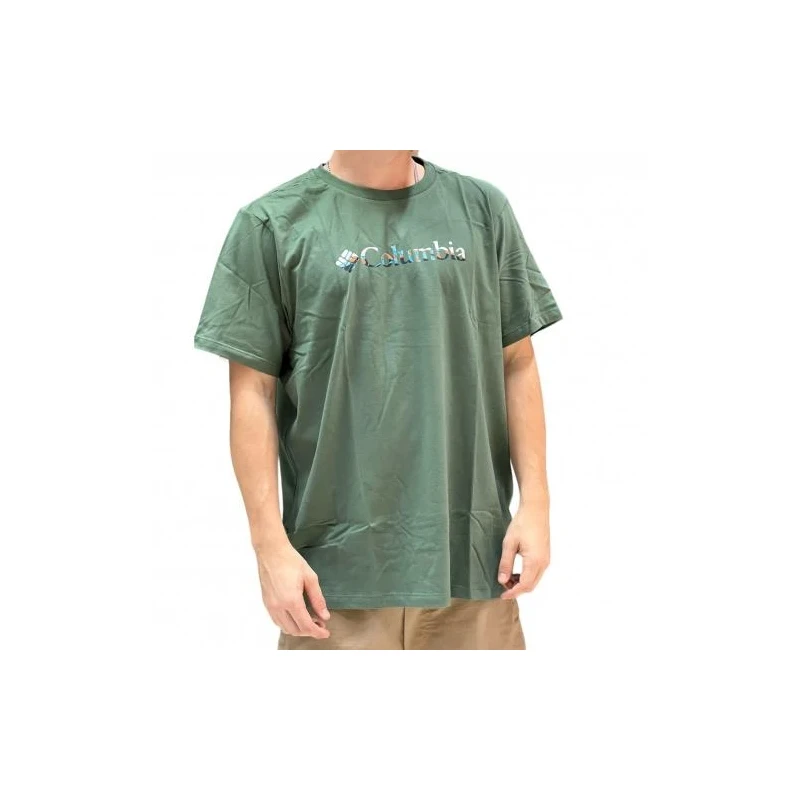 CAMISETA COLUMBIA FRACTAL BRAND VERDE