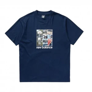 Camiseta New Balance Graphic Hoops Navy 2