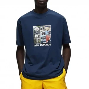 Camiseta New Balance Graphic Hoops Navy 1
