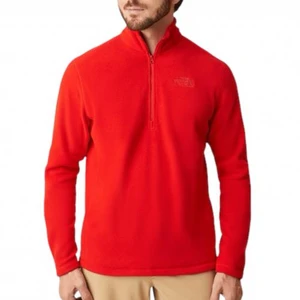 Fleece The North Face Glacier 1/4 Zip Red 1