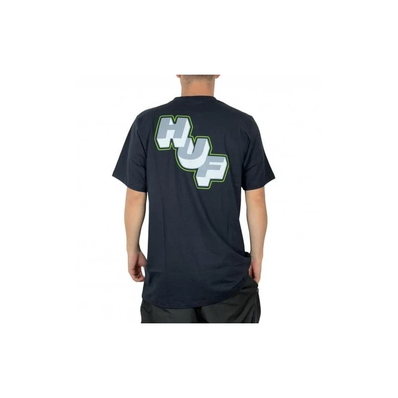 CAMISETA HUF GALACTIC STACK PRETO