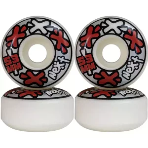 Roda Next Slim Vermelha Prata 53mm 1