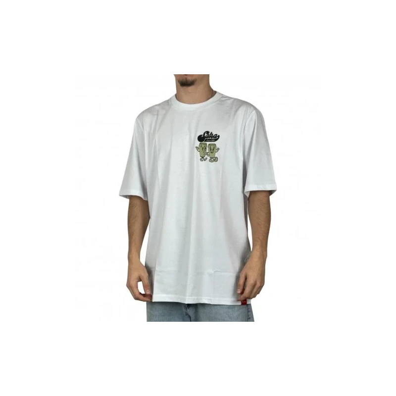 Camiseta Chocolate Salsa Mixtape Branco