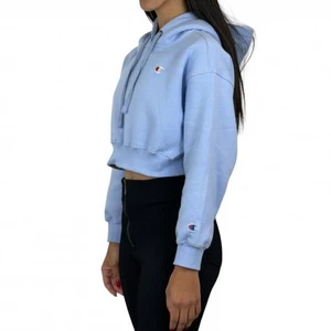 Moletom Champion Feminino Cropped Logo C Land Ice 2