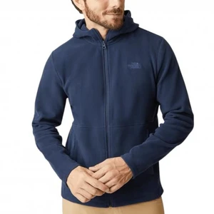 Fleece The North Face Glacier Full Zip Hoodie Azul 1