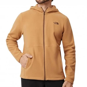 Fleece The North Face Glacier Full Zip Hoodie Marrom 1