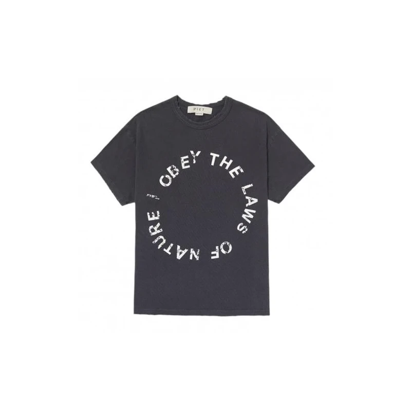 CAMISETA PIET I OBEY FITTED VINTAGE BLACK