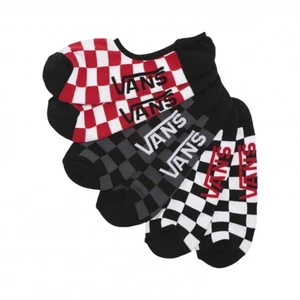 Meia Vans Classic Super No Show Red White Check 1