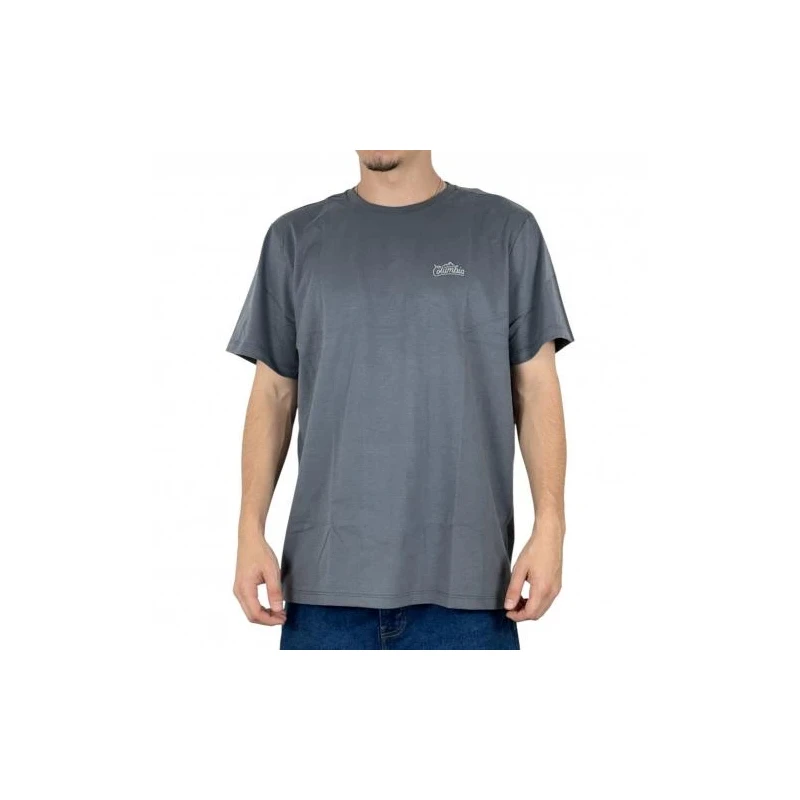 Camiseta Columbia Arched Brand Embroidery Cinza