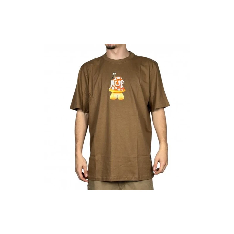 CAMISETA HUF SHROOMERY MARROM