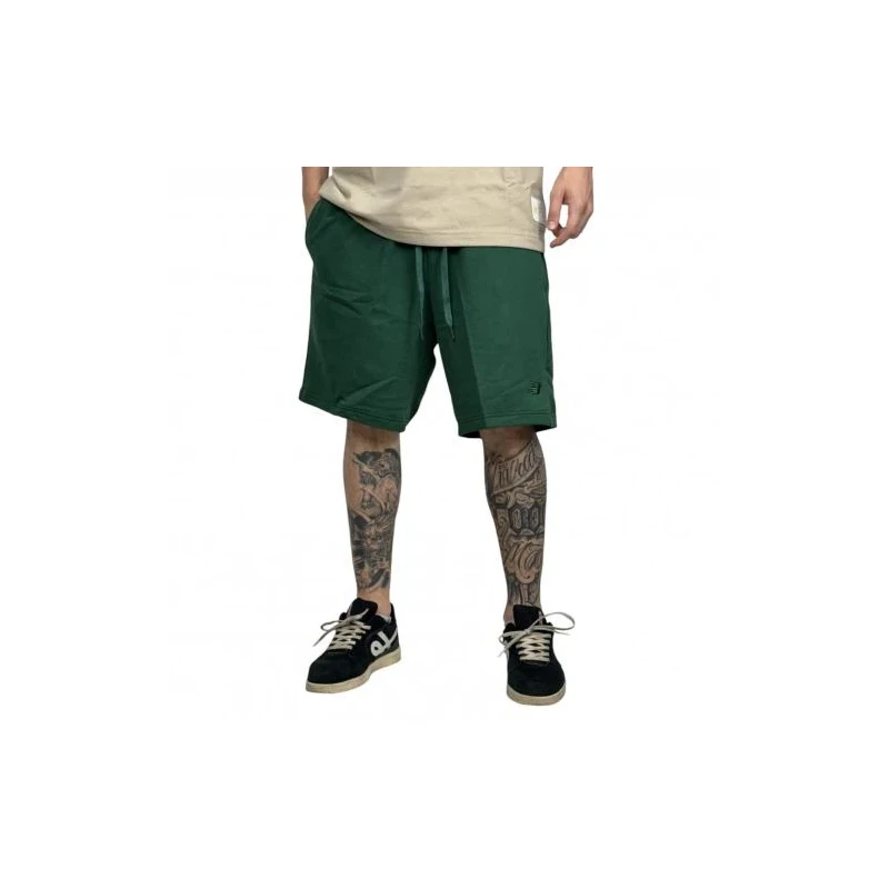 Bermuda New Balance Moletom Small Logo Verde