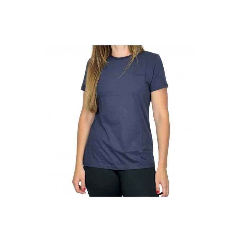 Camiseta Columbia Feminina Bordada Azul