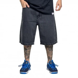 Bermuda Dc Jeans Oversize Acid Black Cinza 1