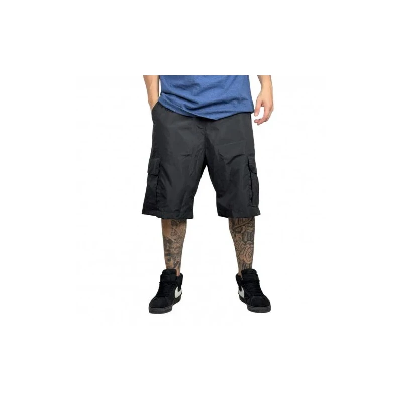 Bermuda Chocolate Nylon Cargo Preto