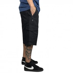 Bermuda Chocolate Sarja Baggy Jogger Preto 2