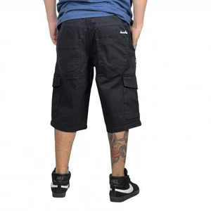 Bermuda Chocolate Sarja Baggy Jogger Preto 3