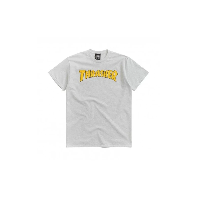 CAMISETA THRASHER COVER LOGO ASH GREY