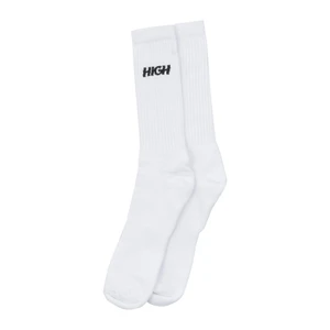Meia High Pack Long Logo White 1