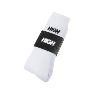 Meia High Pack Long Logo White 2