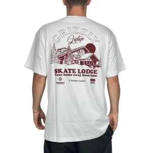 Camiseta Grizzly Skate Lodge White 1