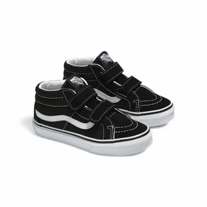 Tênis Vans Infantil Sk8 Mid Reissue Velcro Black White 1
