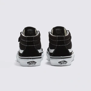Tênis Vans Infantil Sk8 Mid Reissue Velcro Black White 2