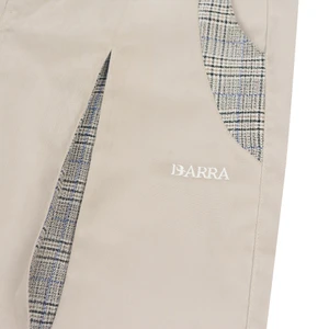 Calça Barra Alfaiataria Textura Bege 3
