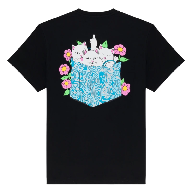 CAMISETA RIPNDIP BAG OS PUSS PRETO