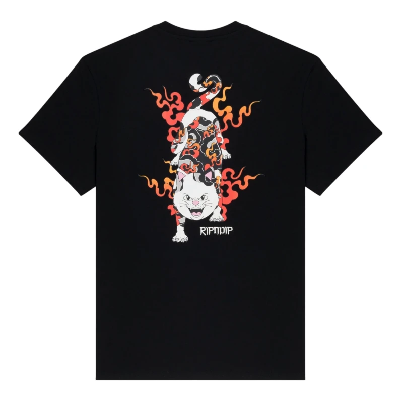 CAMISETA RIPNDIP NERM DE TIGRE PRETO