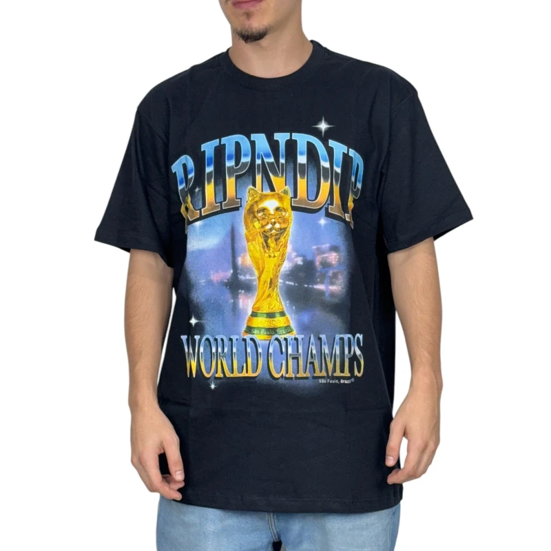 CAMISETA RIPNDIP WORLD CHAMPS PRETO