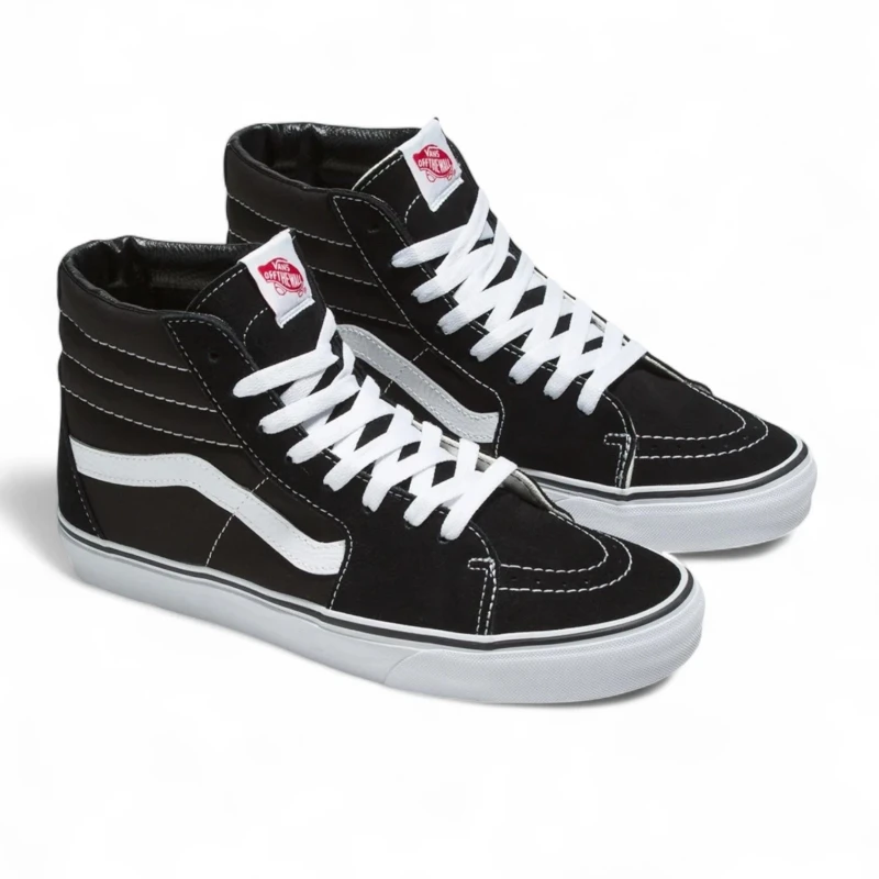 TÊNIS VANS SK8 HI BLACK BLACK WHITE