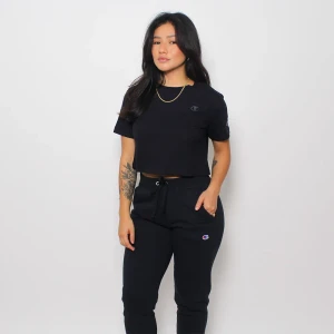 Camiseta Champion Feminina Cropped C Logo Black 3