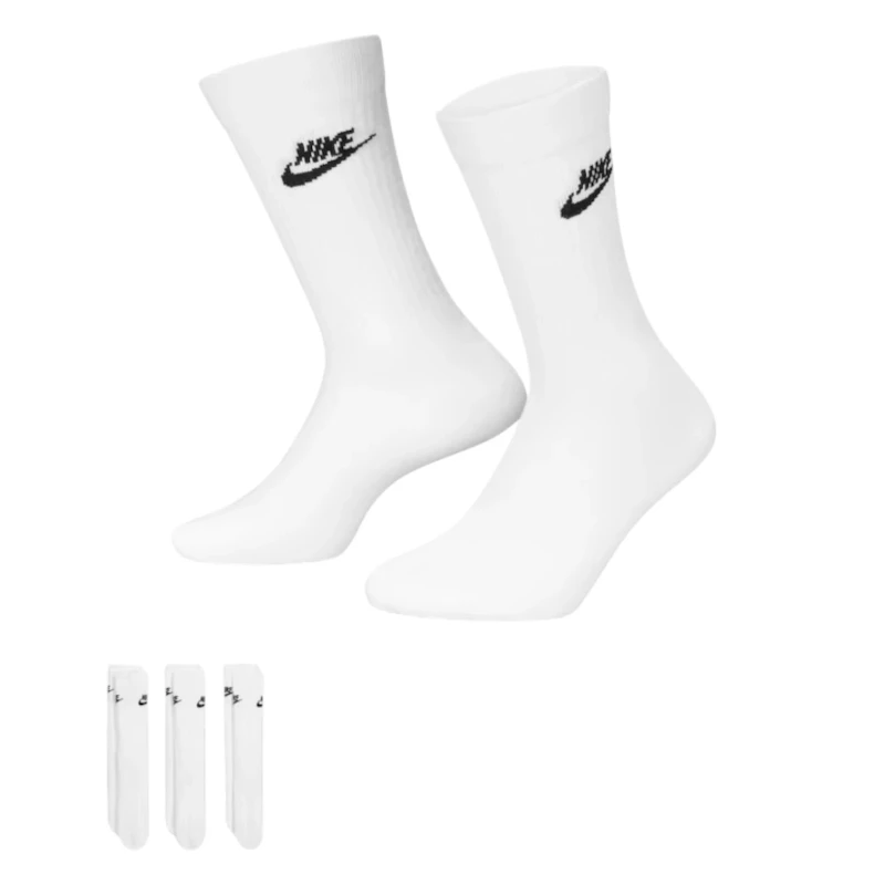 MEIA NIKE EVERYDAY ESSENTIAL CREW 3PK DX5025-100