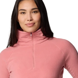 Fleece Columbia Feminino Glacial 4 1/2 Ziper Pink 2