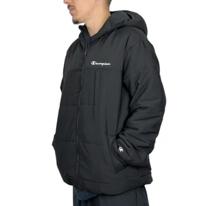 Jaqueta Champion Puffer Script Black 3