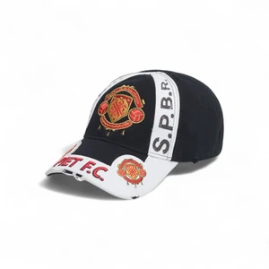 Boné Piet F. C. Emblem Black White 1