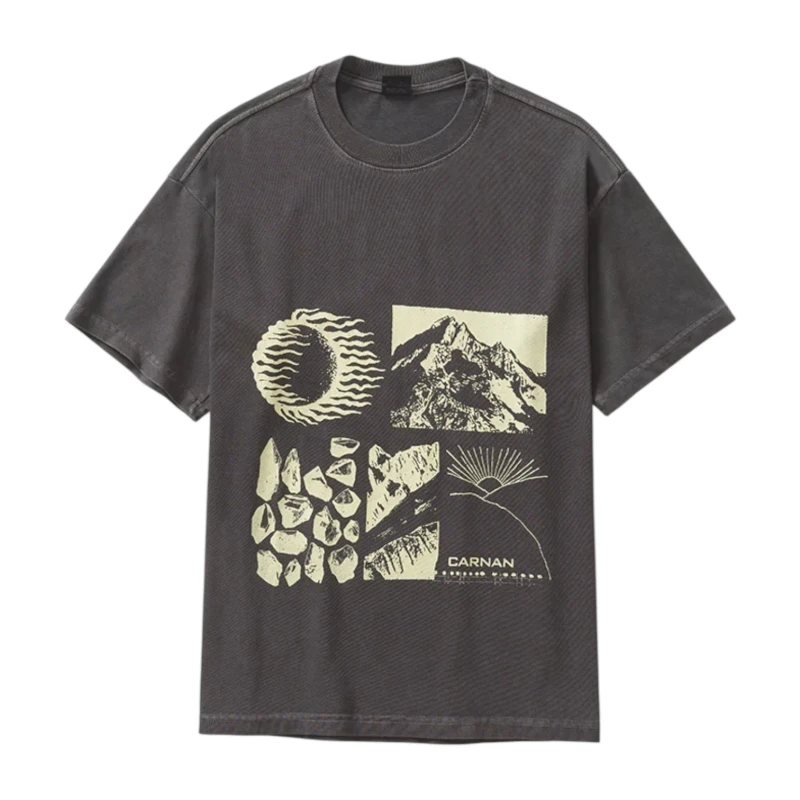 Camiseta Carnan Boxy Elements Black