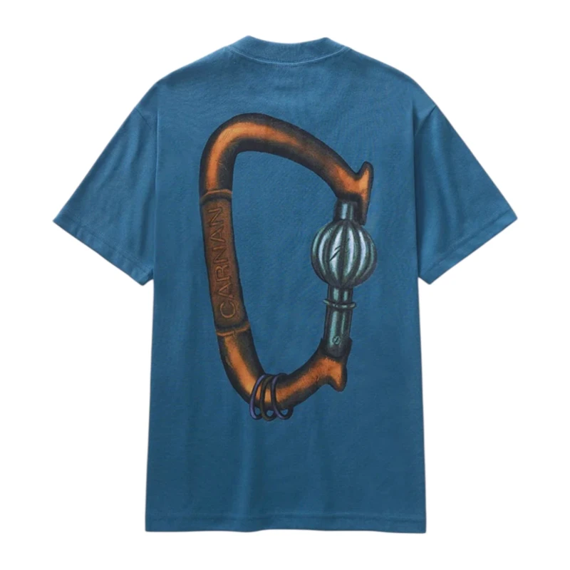 CAMISETA CARNAN HEAVY CARABINER PETROLEUM BLUE