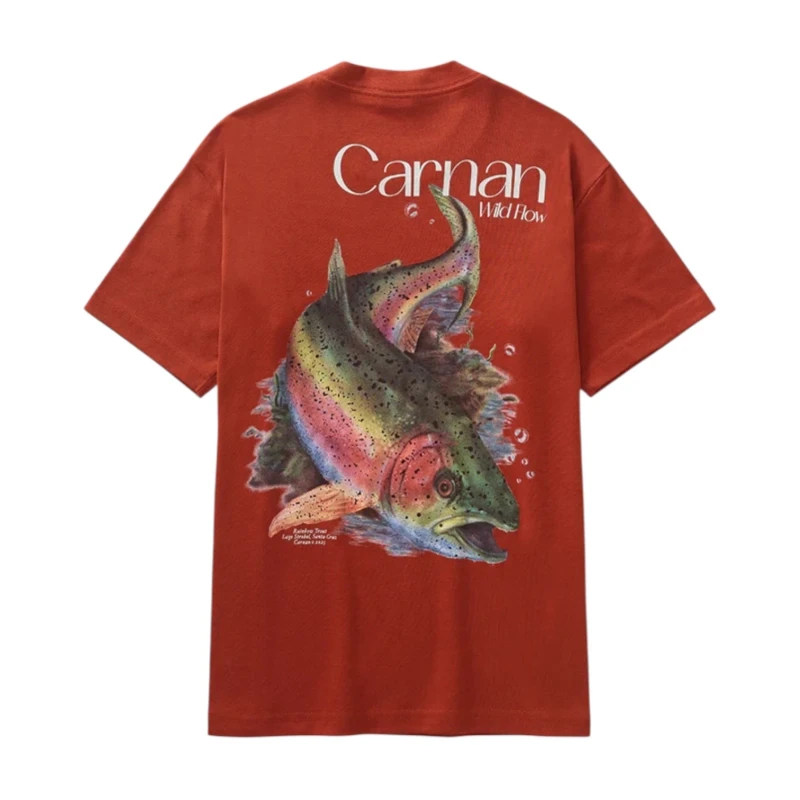 Camiseta Carnan Heavy Fish Burgundy